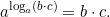 \[a^{\log_a\left(b\cdot c\right)}=b\cdot c.\]