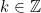 k\in \mathbb{Z}